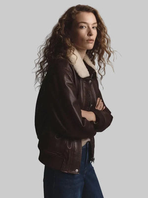 100-Brown-Leather-Shearling-Trim-Aviator-Jacket