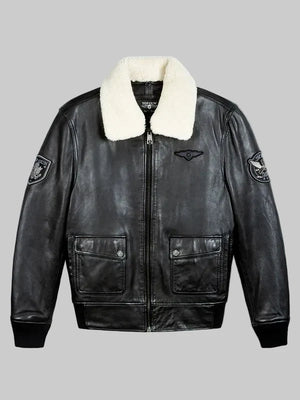 Aviator-Luxury-Leather-Bomber-Jacket-With-Fur-Collar