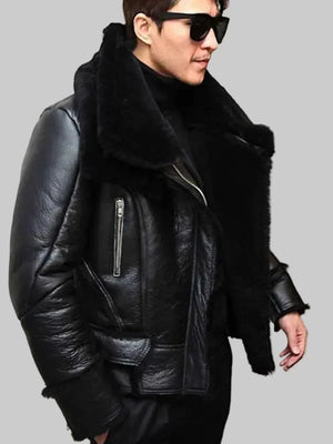 B3-Bomber-Jacket-Men-Winter-Wool-Lamb-Fur-Aviator-Jacket