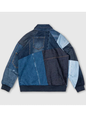 Blue Jean Bomber Jacket For Women