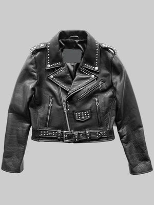 Cropped-Studded-Bowery-Black-Leather-Biker-Jacket