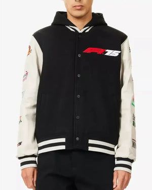 Formula-1-F175-Logo-Varsity-Black-Jacket