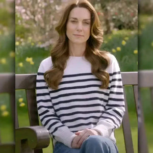 Premium Kate Middleton Striped Sweater For Women Zing Apparel