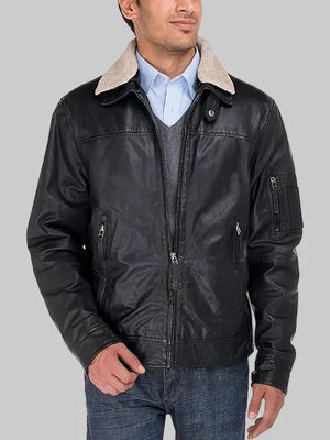 Men-Cowhide-Flight-Bomber-Modern-Leather-Jacket-Vintage-Look
