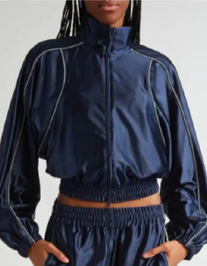 SNL_S50_Scarlett_Johansson_Blue_Track_Jacket_For_Women