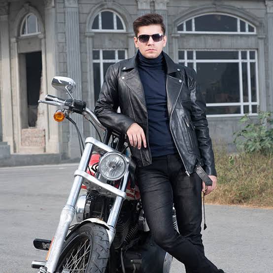 Leather Biker Jacket Men
