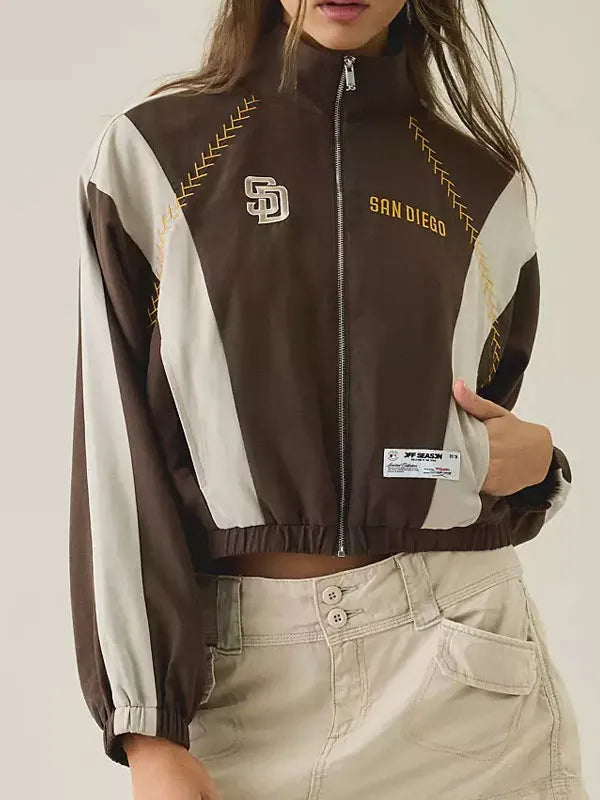 MLB San Diego Padres Brown Track Jacket