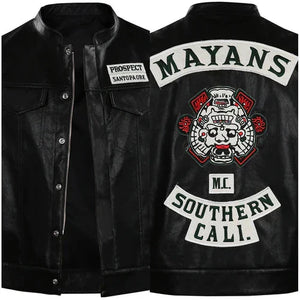 Angel Reyes Mayans M.C Leather Vest The Jacket Hawk
