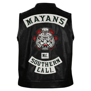 Angel Reyes Mayans M.C Leather Vest The Jacket Hawk