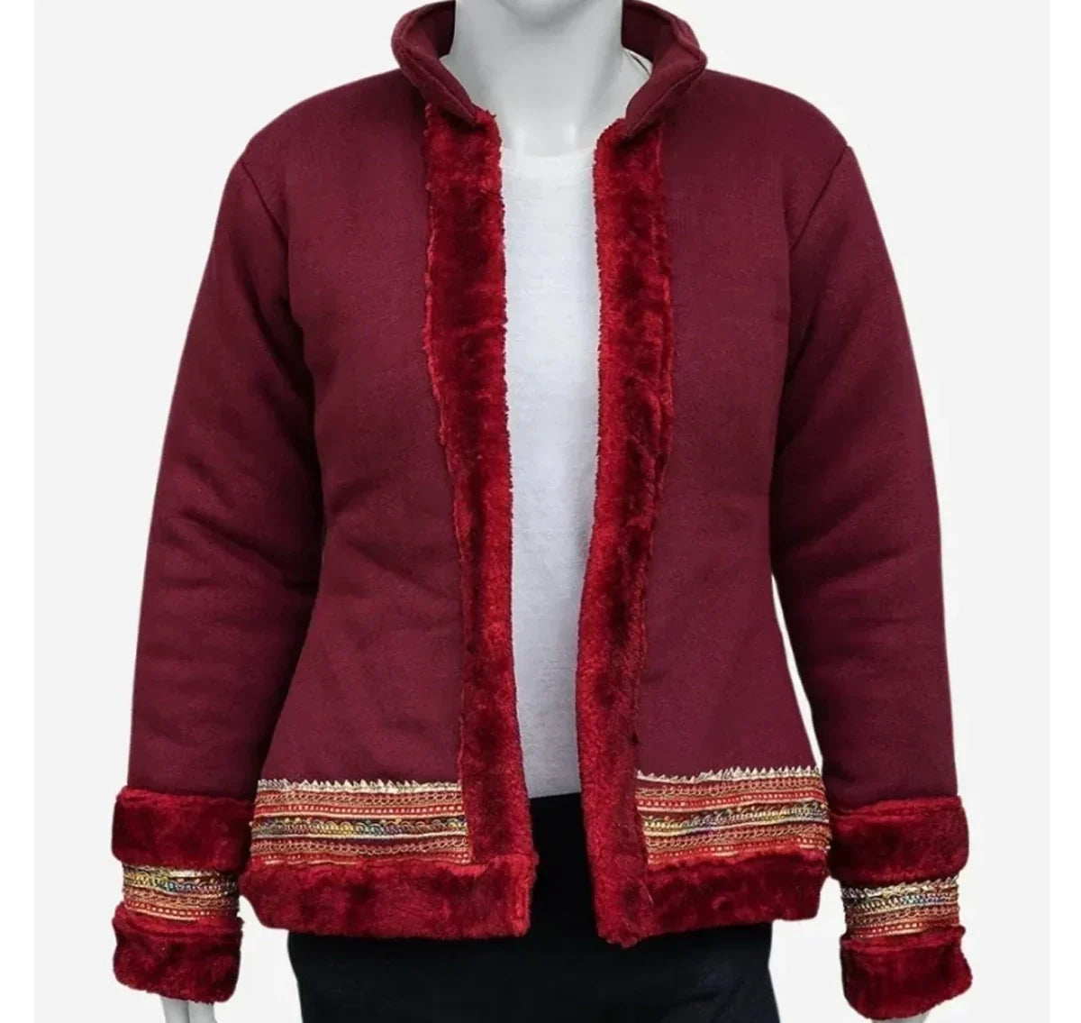 Anna-Kendrick-Movie-Noelle-Red-Shearling-Jacket