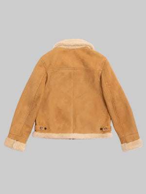 Aviatore-Womens-Sabbia-Shearling-Jacket-Back