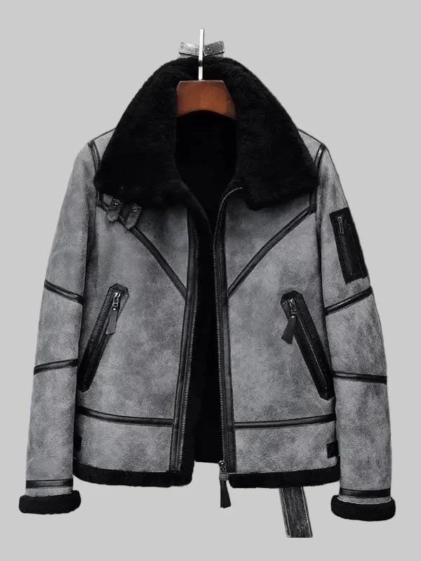 B3-Bomber-Jacket-Grey-Shearling-Jacket