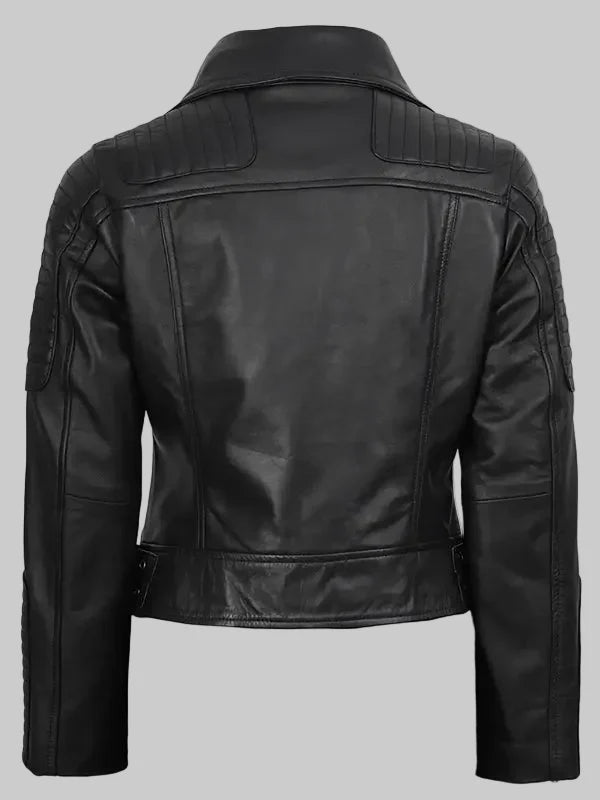 Bari-Black-Womens-Real-Leather-Biker-Jacket-Black