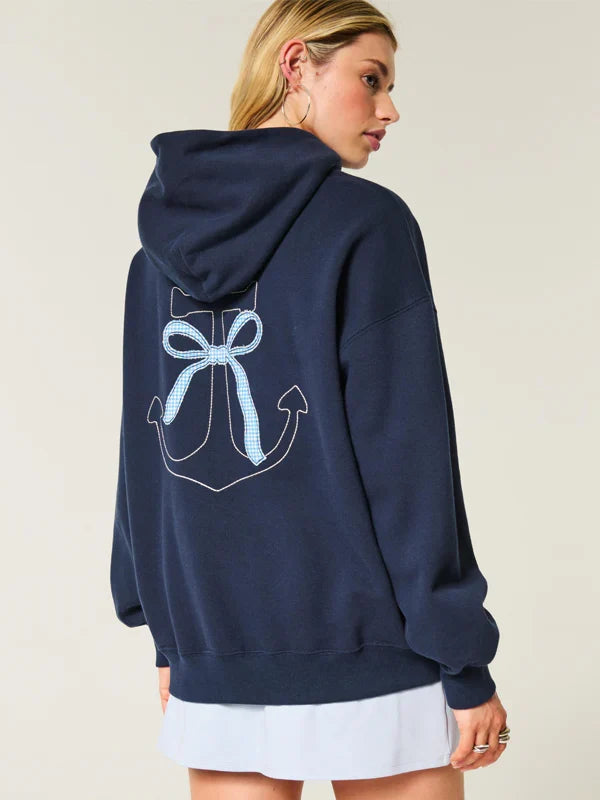 Blue-Hollister-Bow-Hoodie