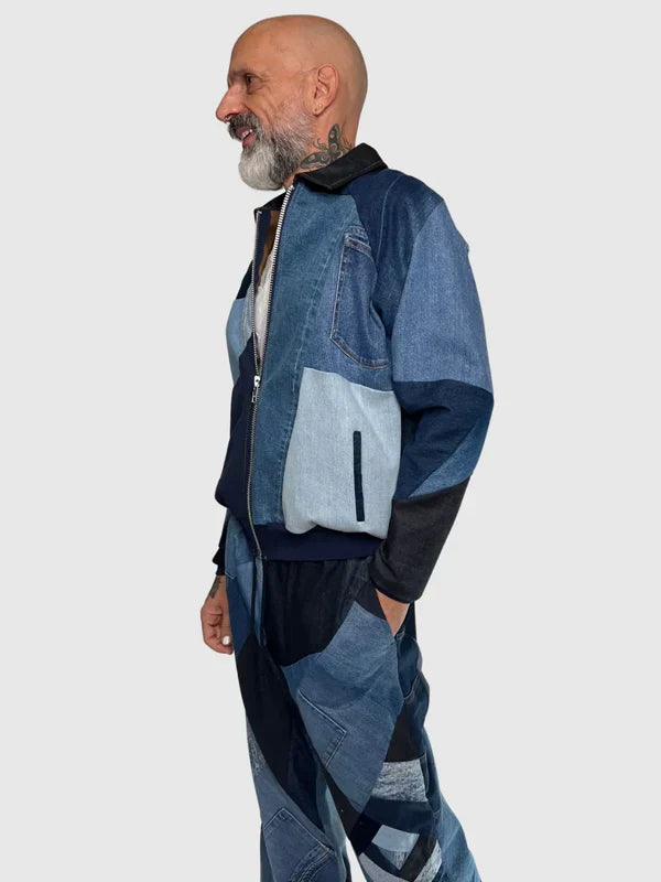 Blue Jean Bomber Jacket In USA