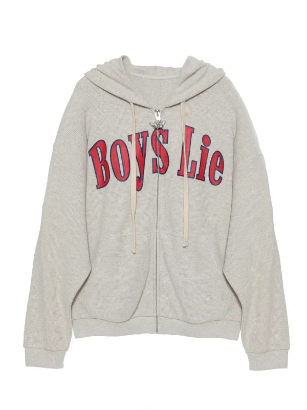 Boys Lie All Star Thermal Harley Zip-Up Hoodie