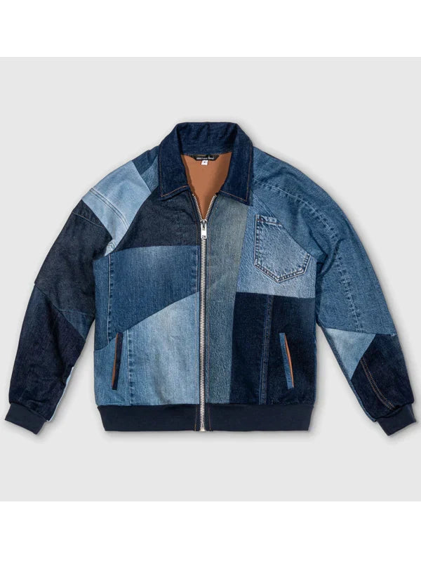 Buy Blue Jean Bomber Jacket