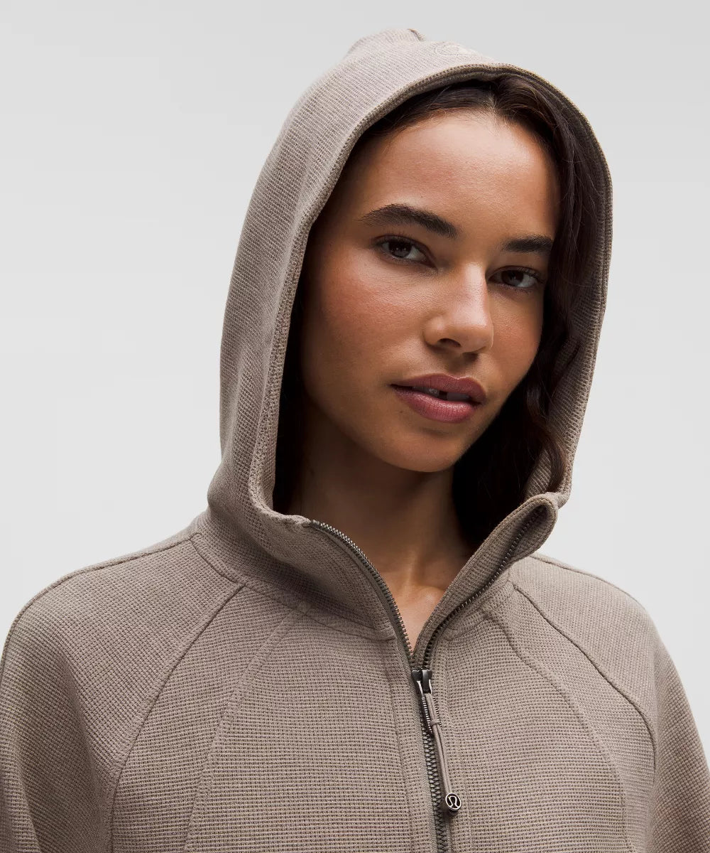 Casual oversized zip-up hoodie
