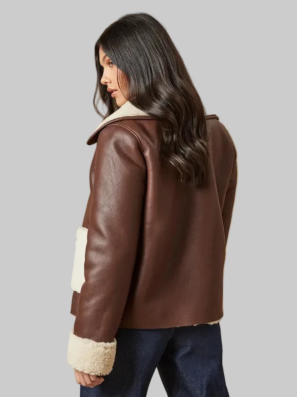 Chocolate-Leather-Shearling-Lined-Short-Aviator-Jacket