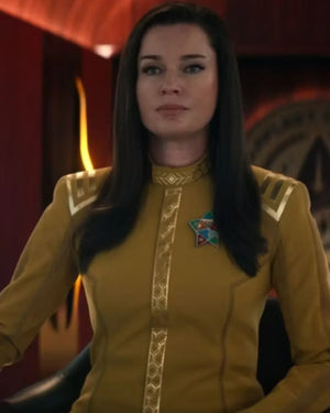 FrontView-Of-SNW-Una-Chin-Ri­ley-Yellow-Jacket