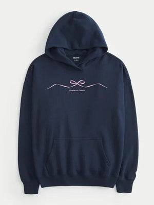 Hollister-Navy-Blue-Hoodie-With-Pink-Bow