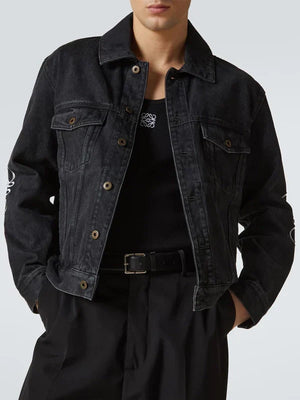 Loewe-Anagram-Denim-Jacket-Black