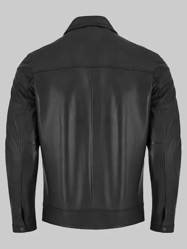Men-Classic-Polo-Collar-Leather-Jacket-Back