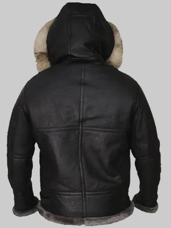 Men-Shearling-Black-Leather-Jacket-With-Hoodie