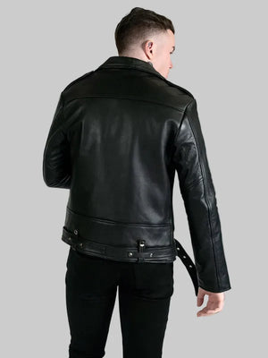 Mens-Commando-Leather-Black-Jacket
