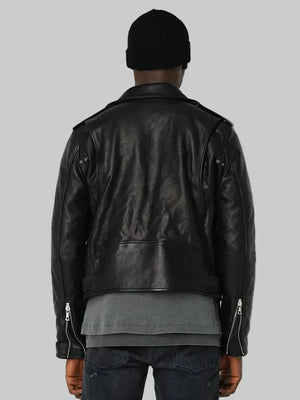 Mens-Leather-Moto-Black-Jacket