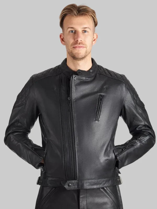Mens-Twin-Leather-Black-Jacket