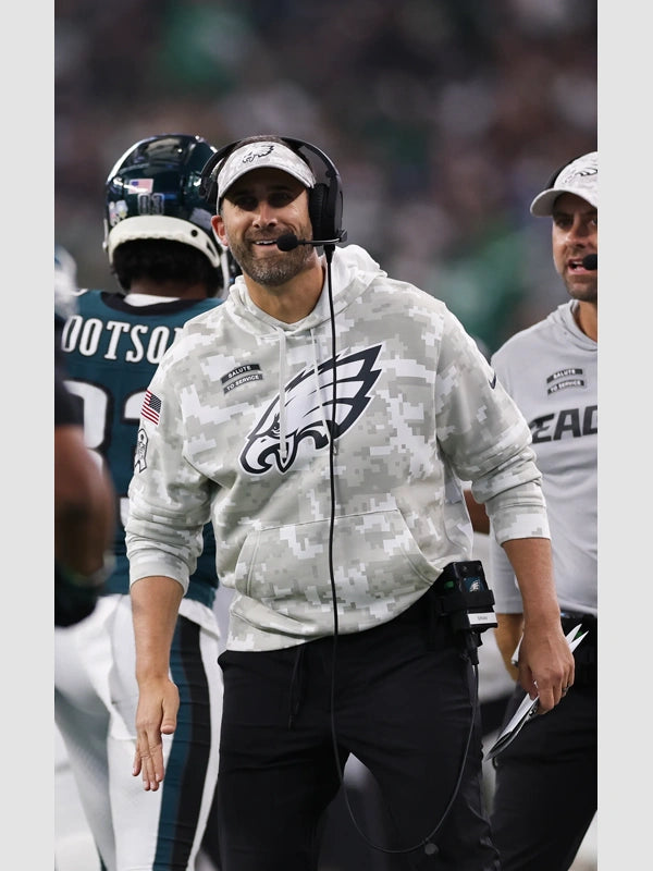 Nick Sirianni Salute to Service Eagles Camo Hoodie
