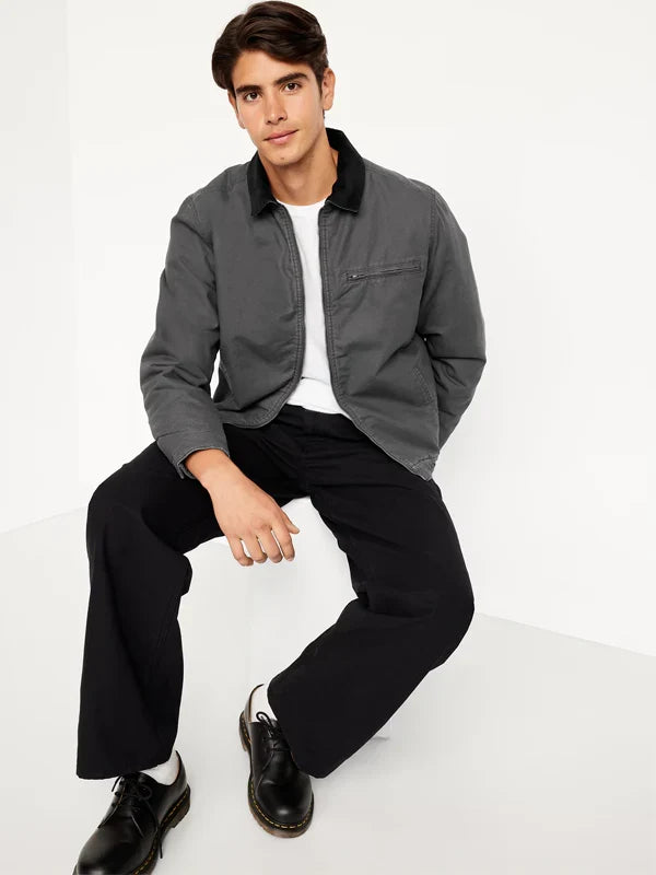 Old-Navy-Black-Insulated-Canvas-Barn-Jacket