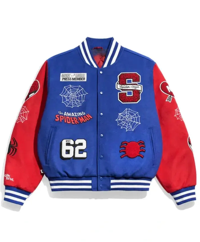 Peter Parker Spider Man Varsity Jacket