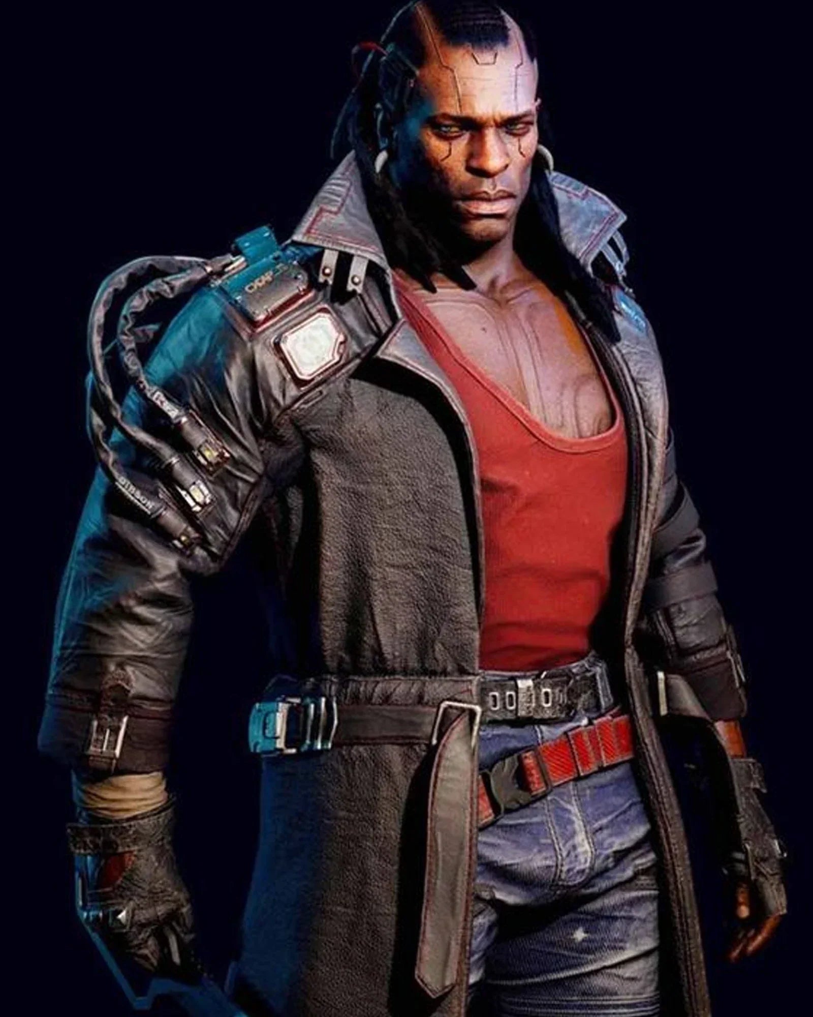 Placide-Brown-Leather-Trench-Coat-Cyberpunk-2077