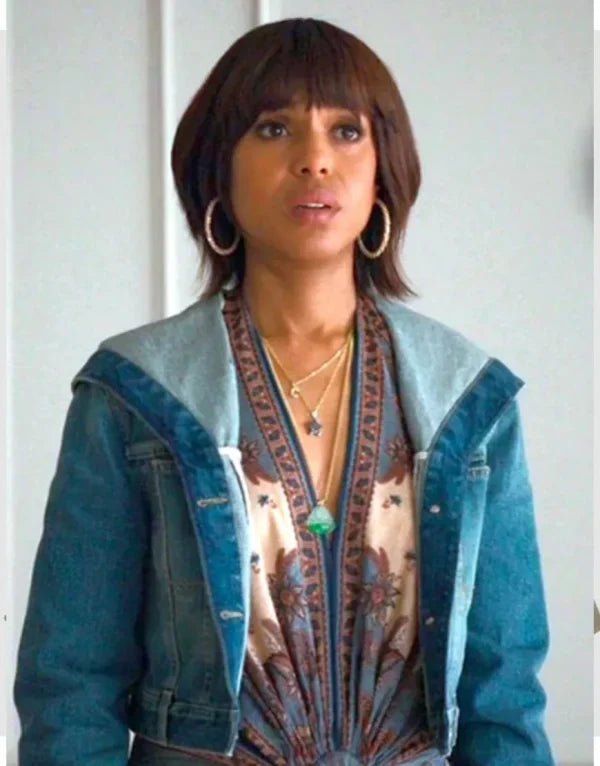 Imperfect Women 2026 Kerry Washington Hooded Denim Jacket