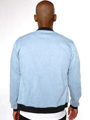 Purchase Blue Jean Bomber Jacket