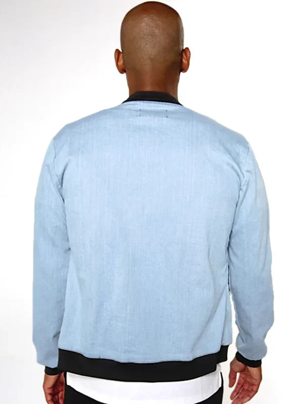 Purchase Blue Jean Bomber Jacket