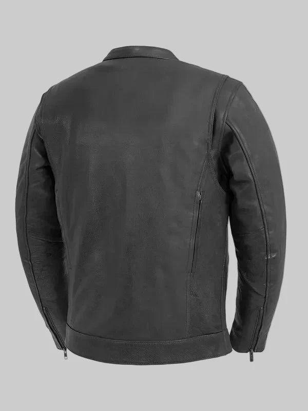 Raider-Mens-Motorcycle-Black-Leather-Jacket-Back