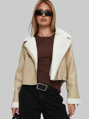 Shearling-Trim-Faux-Leather-Jacket-Beige