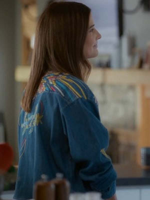 
Shrinking   Cobie Smulders Denim Shacket