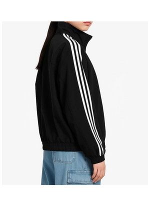 Unisex Chinese New Year Adidas Black Suede Jacket USA Jackets