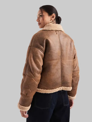 Wednesdays-Girl-Faux-Shearling-Boxy-Jacket-Tan