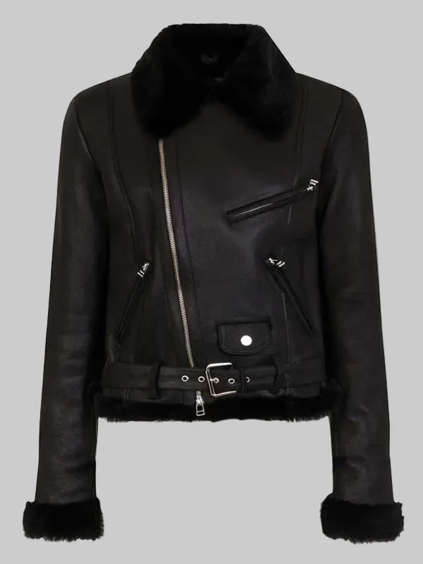 Womens-Black-Aviator-Shearling-Leather-Jacket