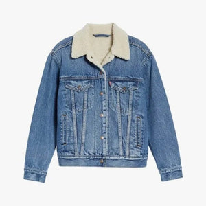 Sherpa Trucker Jacket Women, Levi Zing Apparel