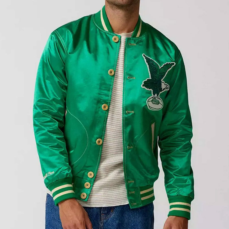 1938 Philadelphia Eagles Green Satin Jacket