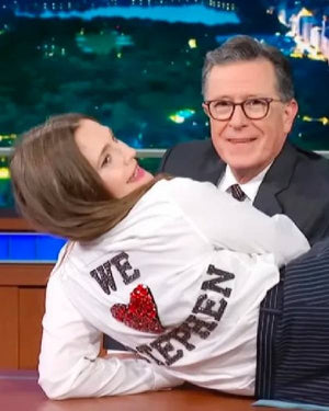 Drew Barrymore We Love Stephen White Shirt USA Jackets
